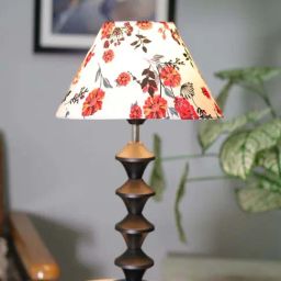 Homesake Cone Marigold Multicolor Metal Table Lamp with B22 Holder-11