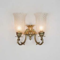 FOS LIGHTING Traditional Gold Aluminium Wall Light-image-87