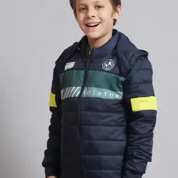 Monte Carlo Kids Navy Solid Full Sleeves Jacket-picture-3