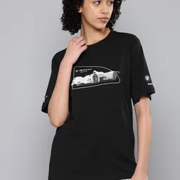 PUMA Motorsport BMW MMS Vintage Pure Cotton Drop-Shoulder Sleeves Oversized T-shirt-picture-10