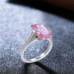 Saizen Rhodium-Plated CZ-Studded Finger Ring-image-71