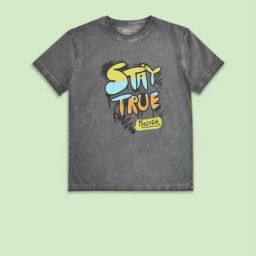 Pantaloons Junior Black Cotton Printed T-Shirt-picture-8