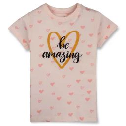 Gini & Jony Kids Off-White & Pink Cotton Printed Top-image-32