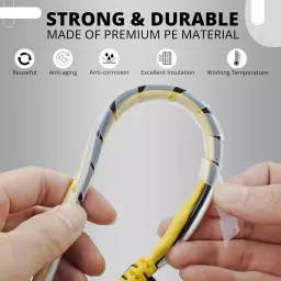 Robustt 25 m Flexible and Bendable Transparent Polyethylene Spiral Wrap Band (Pack of 2) image 3
