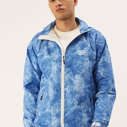 FIFTY TWO Abstract Printed Hooded Rain Jacket-picture-19