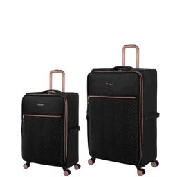 it luggage Bewitching Black Combo-28 & 20 inches Expandable Soft Case Luggage Trolley with TSA Lock-image-51