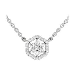 Sparkles Lab Grown Diamond 14k (585) White Gold Pendant for Women-picture-32