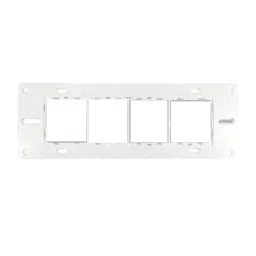 GreatWhite Chrome Evo Modular Plates 8 Module Horizontal in White Chrome Color and Plastic Body, 20607-WHC (Pack of 10) image 2