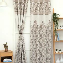 Ariana Small Panel Grey Polyester 5 ft Window Curtain-picture-35
