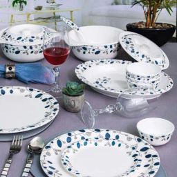 Servewell Blue Decor Melamine 31 Dinner Set-39