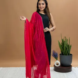 HELLA FASHIONS Embroidered Dupatta-picture-16