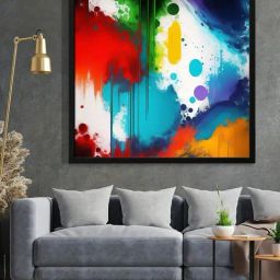 999Store Printed Multicolor Canvas Wall Art-14