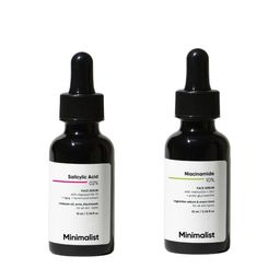 Minimalist Set of Salicylic Acid 2% & Niacinamide 10% Face Serum - 10 ml each-10