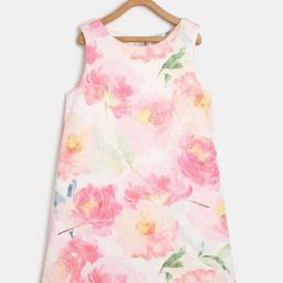 MINIKLUB Kids White Floral Print Dress (Pack Of 3)-image-100
