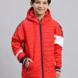 Monte Carlo Kids Red Quilted Full Sleeves Jacket-image-53