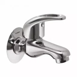 PLUMBER Wall Mounted Chrome Finish Bib Cock with Wall Flange, SLR-0202-picture-48