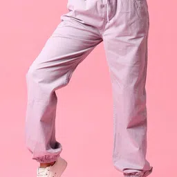 V-Mart Girls Regular Fit Joggers Trousers-image-57