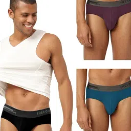 Freecultr Multi Comfort Fit Briefs - Pack of 3-image-92