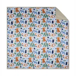 My Milestones White & Red Abstract Printed Summer Single Bed Blanket-30