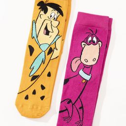 Thela Gaadi Unisex Pack Of 2 Printed Calf-Length Socks-45