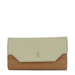 Baggit Brown Solid Tri-Fold Wallet for Women-image-21