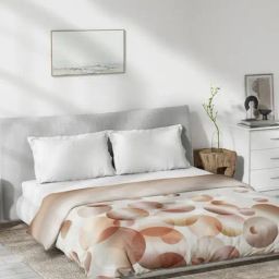 DDecor Geometric Brown 150 TC Cotton Reversible Quilt-picture-47