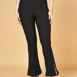 Honey by Pantaloons Black High Rise Trousers-22