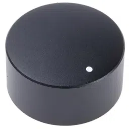 RS PRO 35 mm Black Potentiometer Knob for 6 mm Shaft Splined, 7777316-image-30