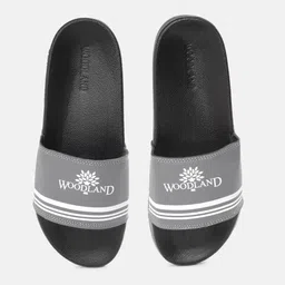 Woodland Men Brand Logo Printed Sliders-picture-14
