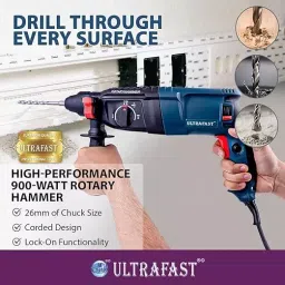 ULTRAFAST 900 W Rotary Hammer 26 mm Variable Speed, UF-RH226 image 5