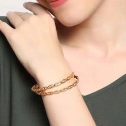 Jazz And Sizzle Multi-Color Gold-Plated Bangles Set for Women - Set of 2-image-39
