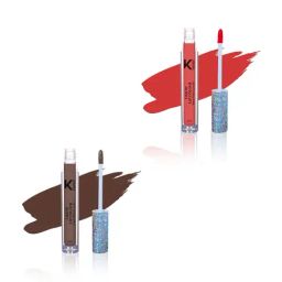 KINDED Liquid Lip Colour 03 Vermilion Red & 07 Choco Brown Combo-picture-3