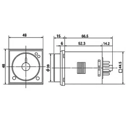 Fuji Electric MS4S Series Super Timer 100 MΩ Insulation Resistance, MS4SA-CE-44