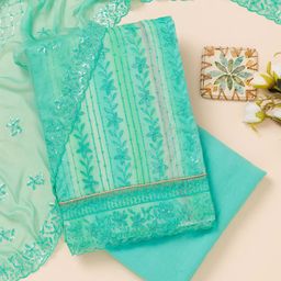 Koskii Embroidered Unstitched Dress Material-image-3