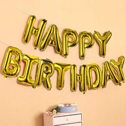 AMFIN Happy Birthday Letter Foil Balloon Birthday Party Supplies Happy Birthday Balloons for Party Decoration - Length 40 cm-image-30
