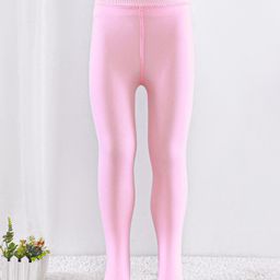 Babyhug Knitted Solid Color Fleece and Woollen Footed Legging - Pink-picture-14