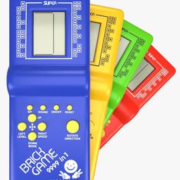 AKN TOYS Brick Game Hand Operated Video Games for Kids Play, Birthday Return Gift, Portable Indoor and Outdoor Brick Game -PACK OF 1- COLOR MAY VARY-10