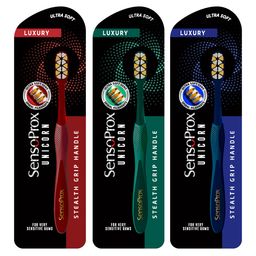 SensoProx Unicorn Toothbrush Pack of 3 - Green & Red & Blue-image-34