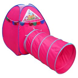 Homecute Foldable Kid's play Tunnel for Boys & Girls,Tunnel With Igloo Tent (Small) Pink-19