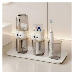 COZY VIBES Cute Plastic Bathroom Multifunctional Dust protection Portable Travel Toothbrush Holder Cover Transaprent for Bathroom, Travelling Portable - PACK OF 1 - COLOR MAY VARY-picture-10