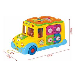 ARCADE TOYS Multi Activity School Bus with Light & Music-And Shape Sorters - Multicolor image 3