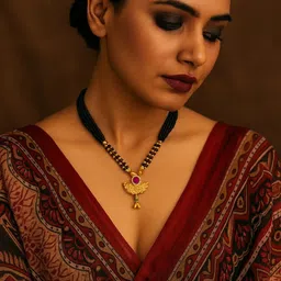 COLOUR OUR DREAMS Maharashtrian Tanmaniya marathi Mani Mala Thushi Mangalsutra for Women-picture-24