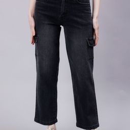 zayla Women Comfort Flared High-Rise Mildly Distressed Light Fade Stretchable Jeans-image-6