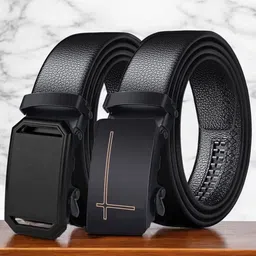 Provogue Men Textured 2 PU Belt-image-8