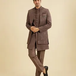 Manyavar Men Embroidery Sherwani Set-picture-45
