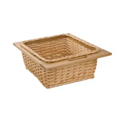 Hafele Wicker Basket with Handle & Stopper Natural Brown Wooden 450 mm, 540.57.052-picture-31