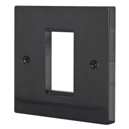 TUK FACEPLATE, 2PORT, ABS, BLACK, KPH1BK-27