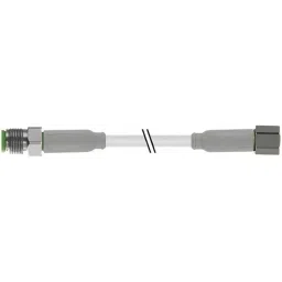 RS PRO Actuator Cable Straight Female 3 way M8 to Straight Male 3 way M8 Sensor 5 m, 1547772-1