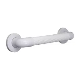 Implemental Grab Rail Bar 203.2 mm (8 Inch) ABS & Nylon White Groove for Safe Grip (Pack of 9)-37