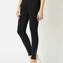 Miss Chase Women Black Slim Fit High-Rise Clean Look Jeans-image-66